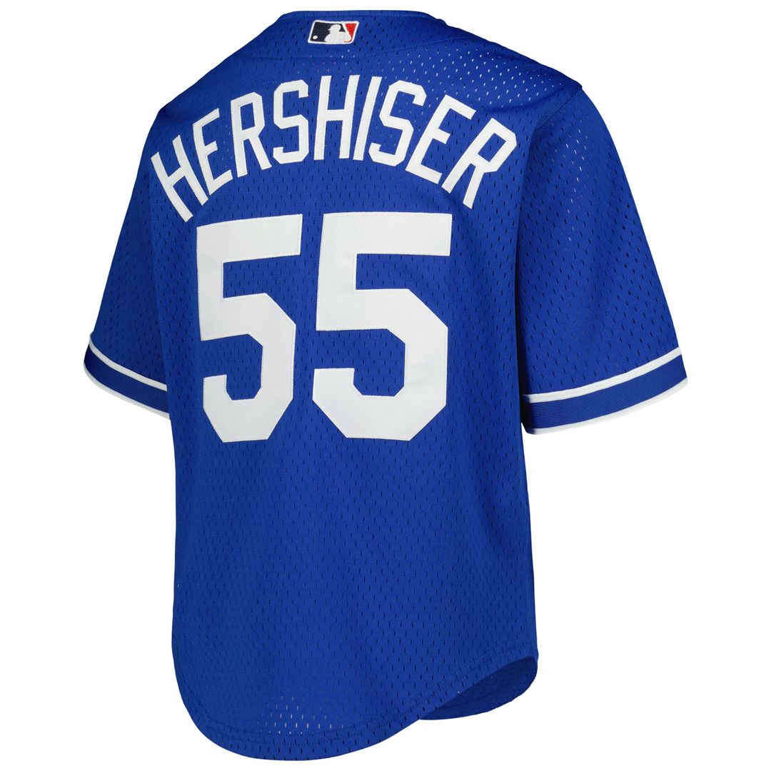 Orel Hershiser Los Angeles Dodgers Youth Mesh Jersey - Royal