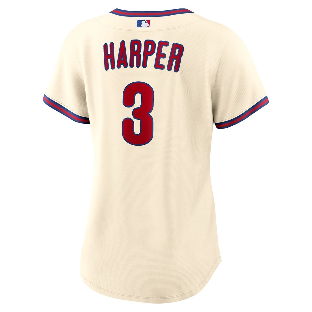 Bryce Harper Philadelphia Phillies Women's Alternate Jersey - Cream