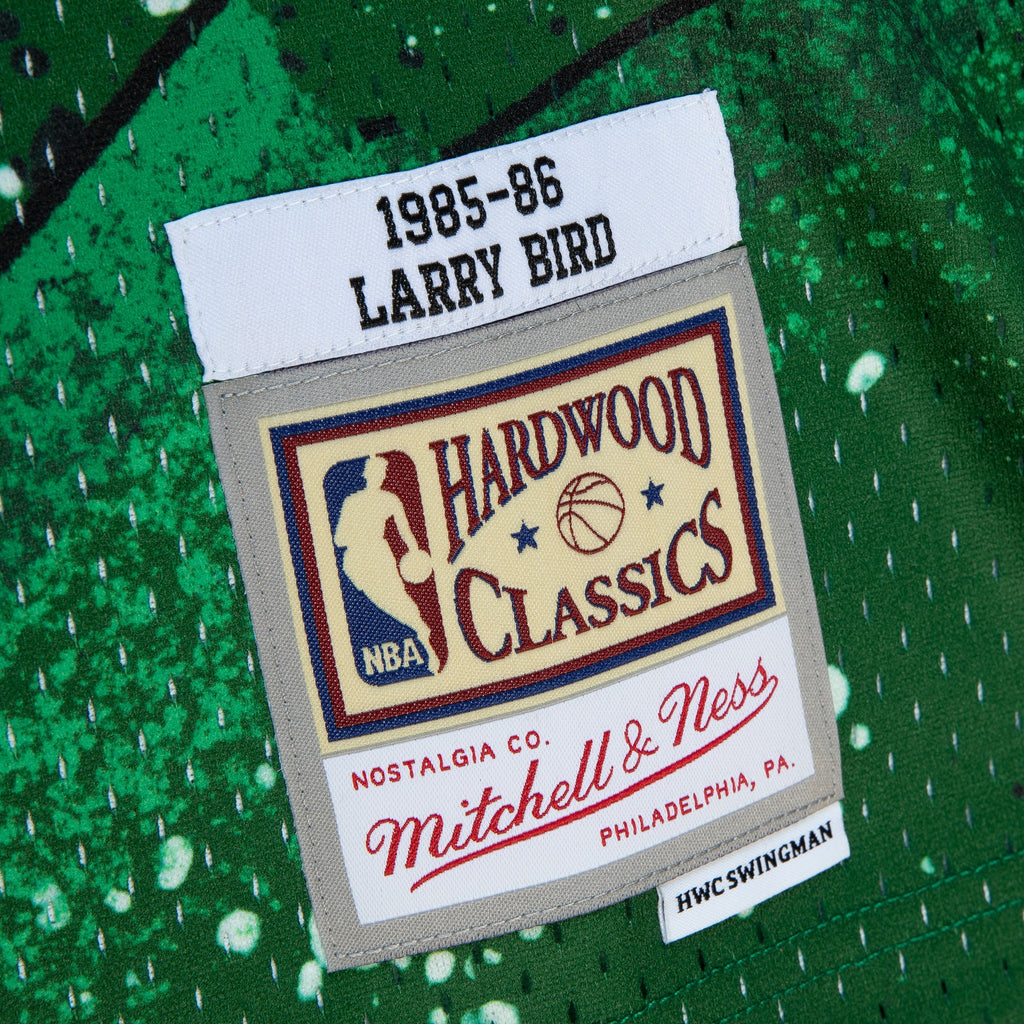 Boston Celtics Larry Bird 1985 Hyper Hoops Jersey - Green