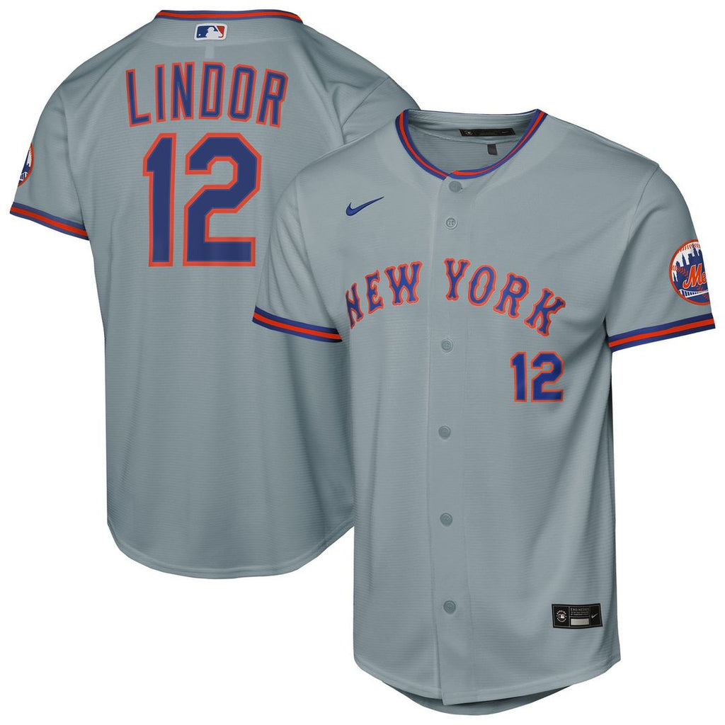 Francisco Lindor New York Mets Youth Home Jersey - White