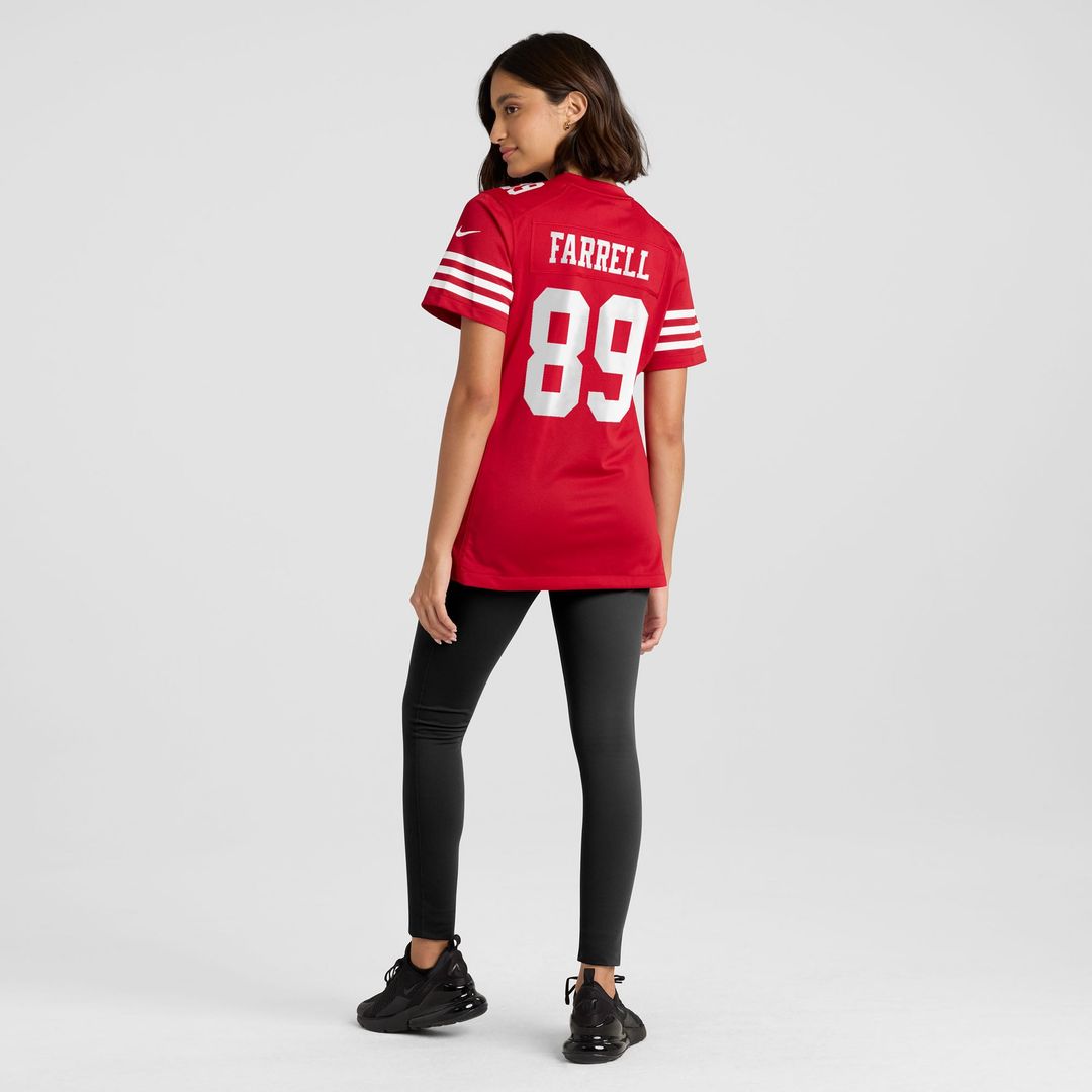 Luke Farrell San Francisco 49ers Women's Team Jersey - Scarlet