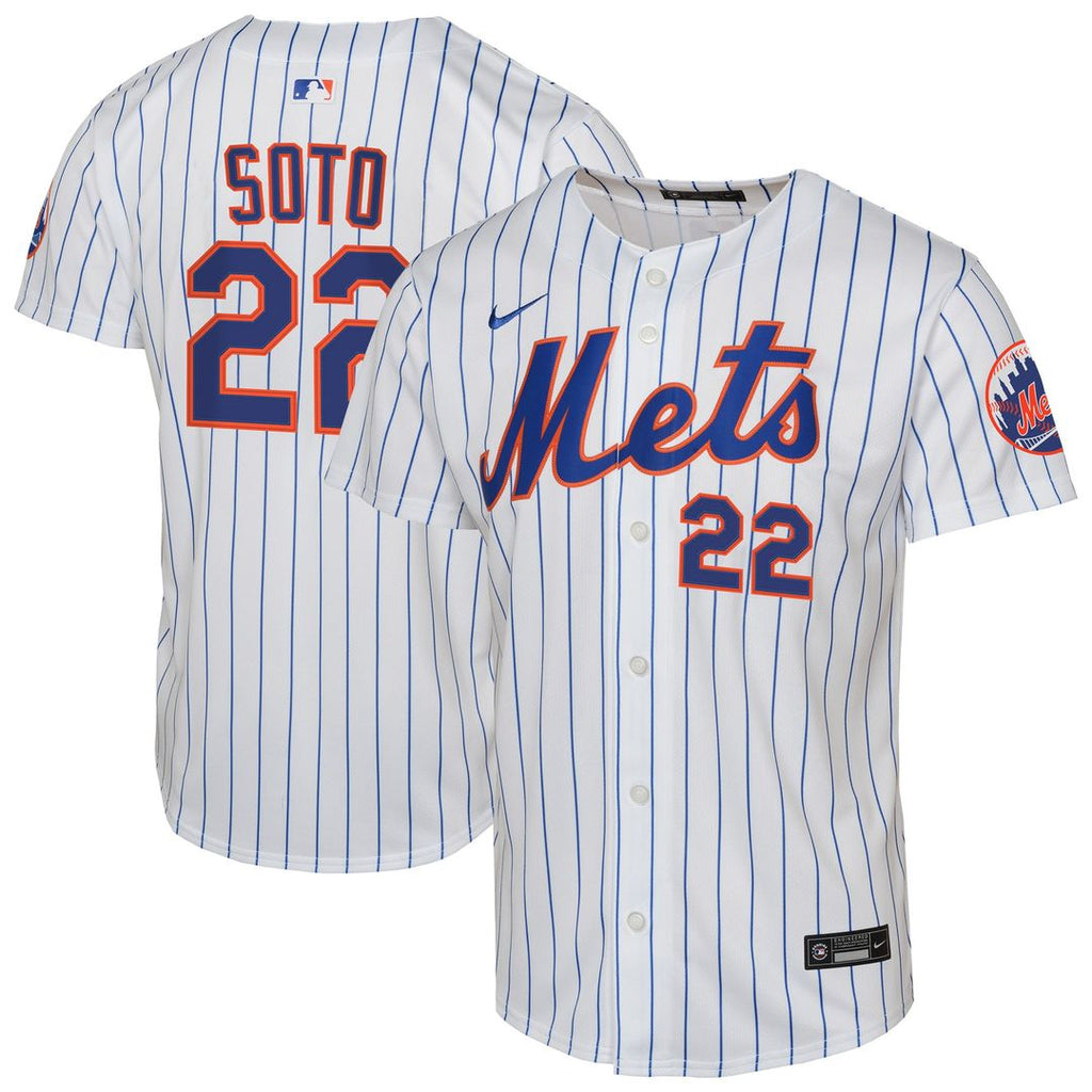 Juan Soto New York Mets Youth Home Jersey - White