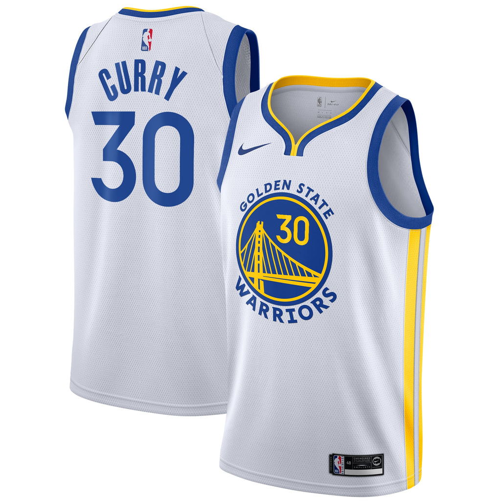 Golden State Warriors Jersey - White - Stephen Curry - Youth