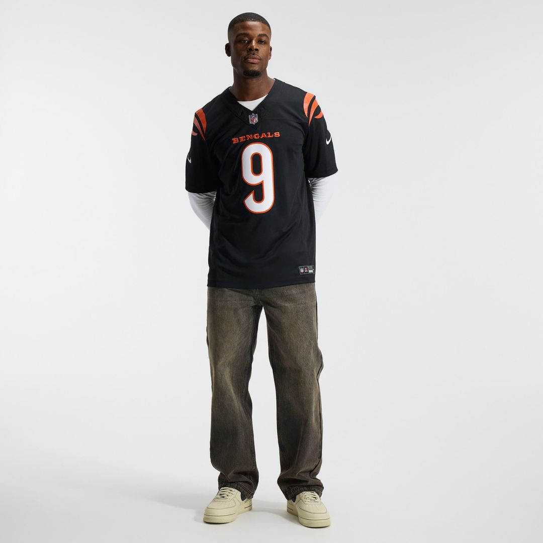 Joe Burrow Cincinnati Bengals Team Stitched Jersey - Black