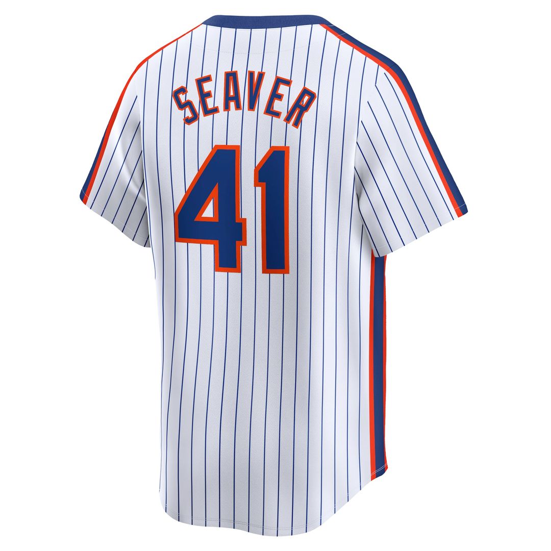 Tom Seaver New York Mets Throwback Cooperstown Jersey - White
