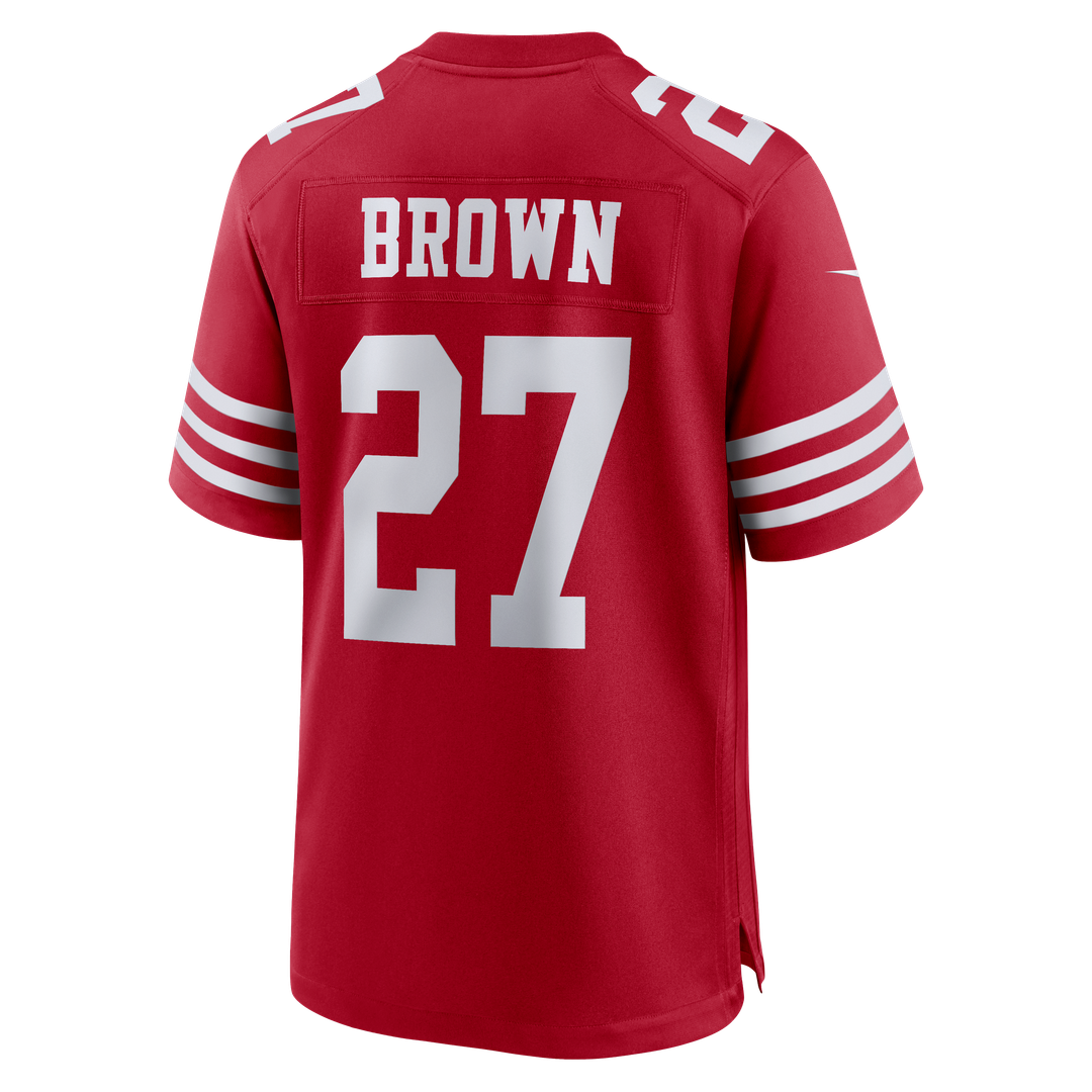 Ji'Ayir Brown San Francisco 49ers Team Jersey - Scarlet