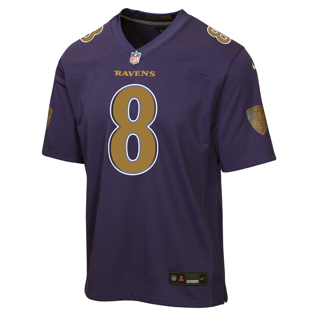 Lamar Jackson Baltimore Ravens Youth Alternate 2 Jersey - Purple