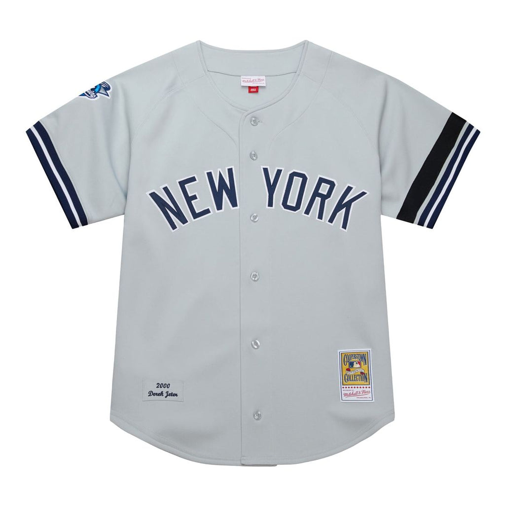 Derek Jeter New York Yankees 2000 Championship Jersey - Gray