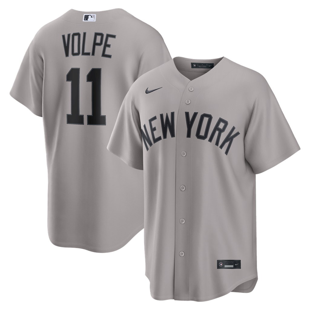 Anthony Volpe New York Yankees Road Jersey - Gray