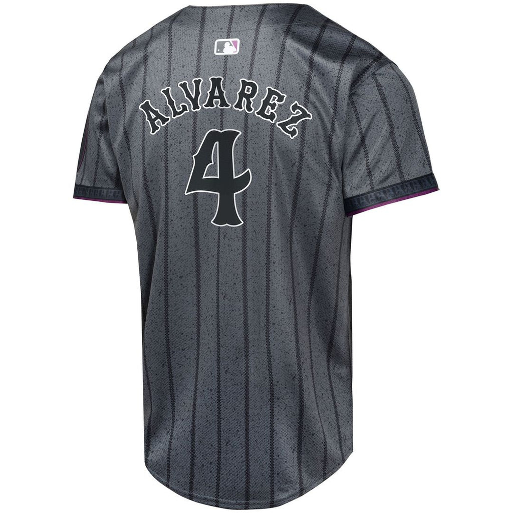 Francisco Alvarez New York Mets Youth 2024 Jersey - Graphite