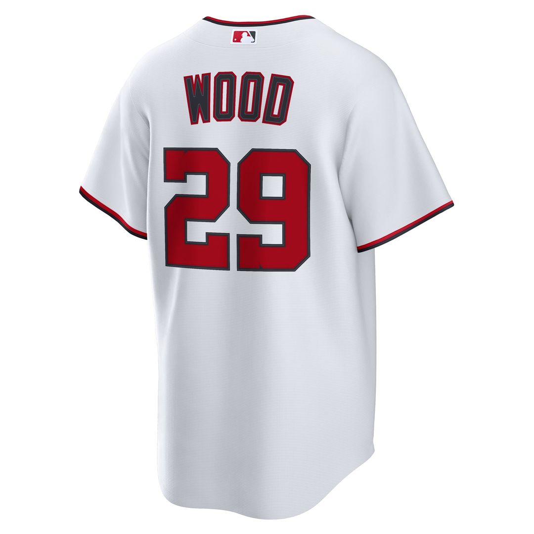 James Wood Washington Nationals Home Jersey - White