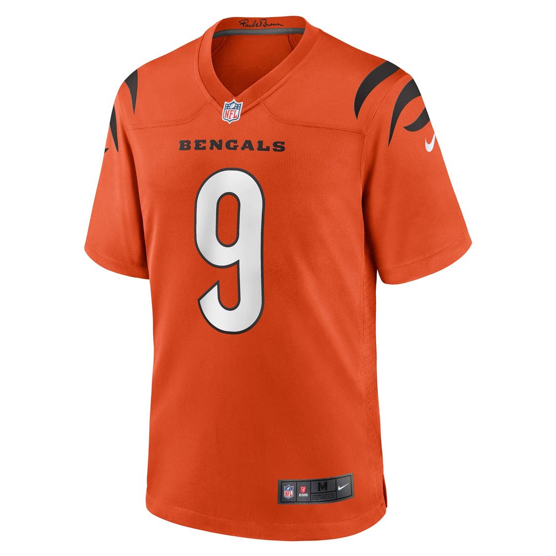 Joe Burrow Cincinnati Bengals Alternate Jersey - Orange