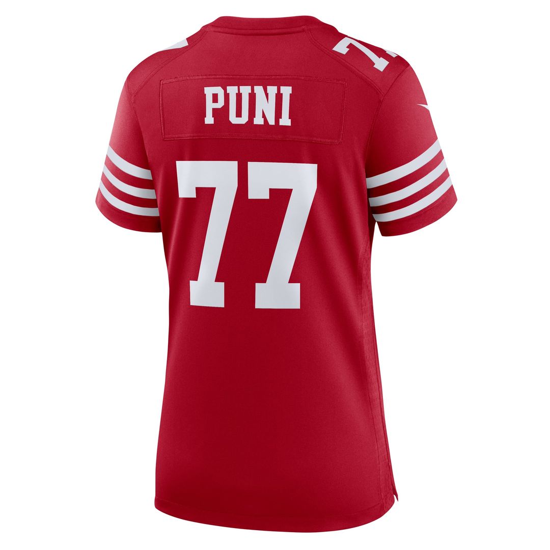 Dominick Puni San Francisco 49ers Women's Team Jersey - Scarlet