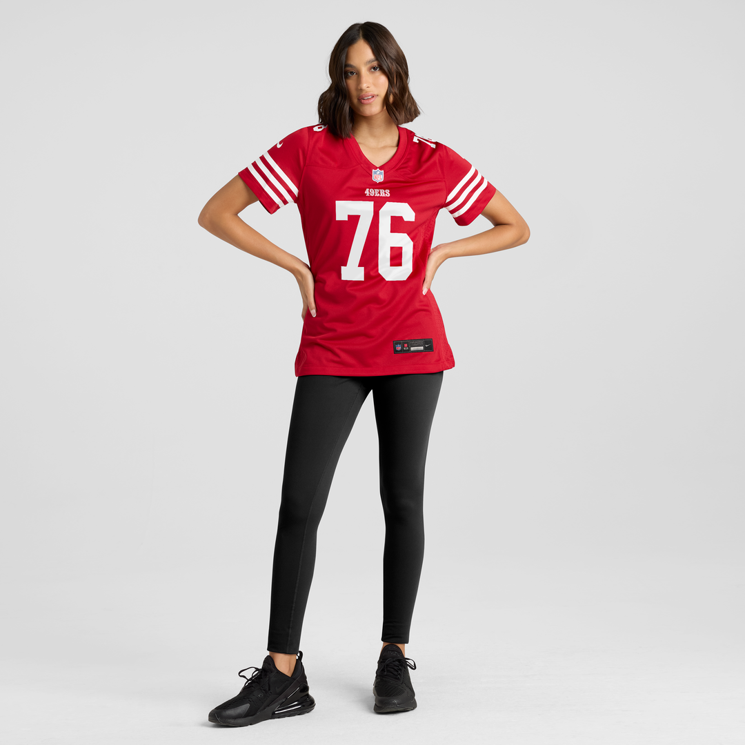 Vederian Lowe San Francisco 49ers Women's Team Jersey - Scarlet