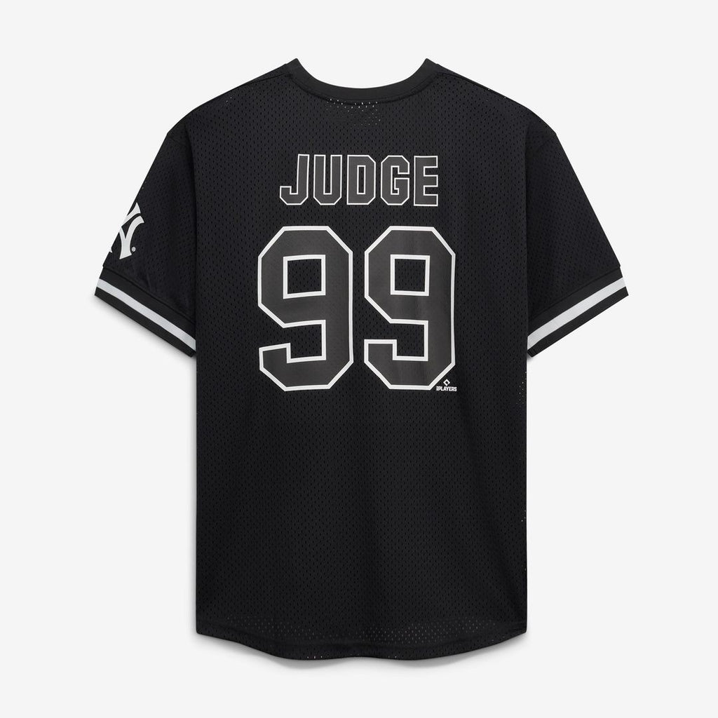 Aaron Judge New York Yankees Big & Tall Heavyweight Mesh Jersey - Black/White