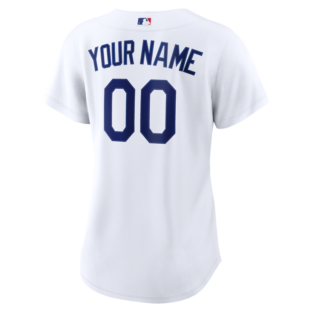 Los Angeles Dodgers Women's Home Replica Custom Jersey - White