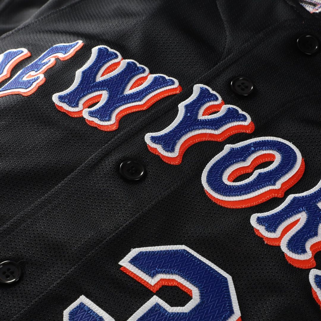 Mike Piazza New York Mets Big & Tall Cooperstown Mesh Jersey - Black