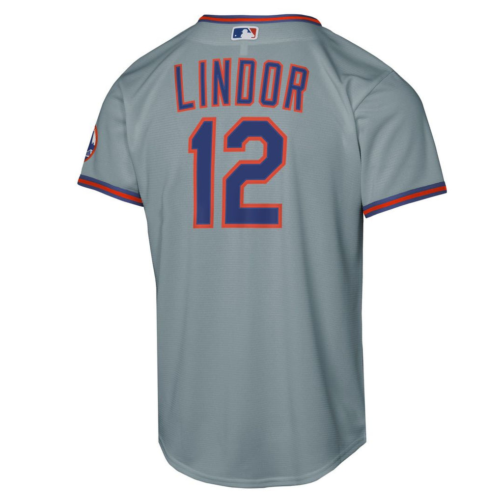 Francisco Lindor New York Mets Youth Home Jersey - White
