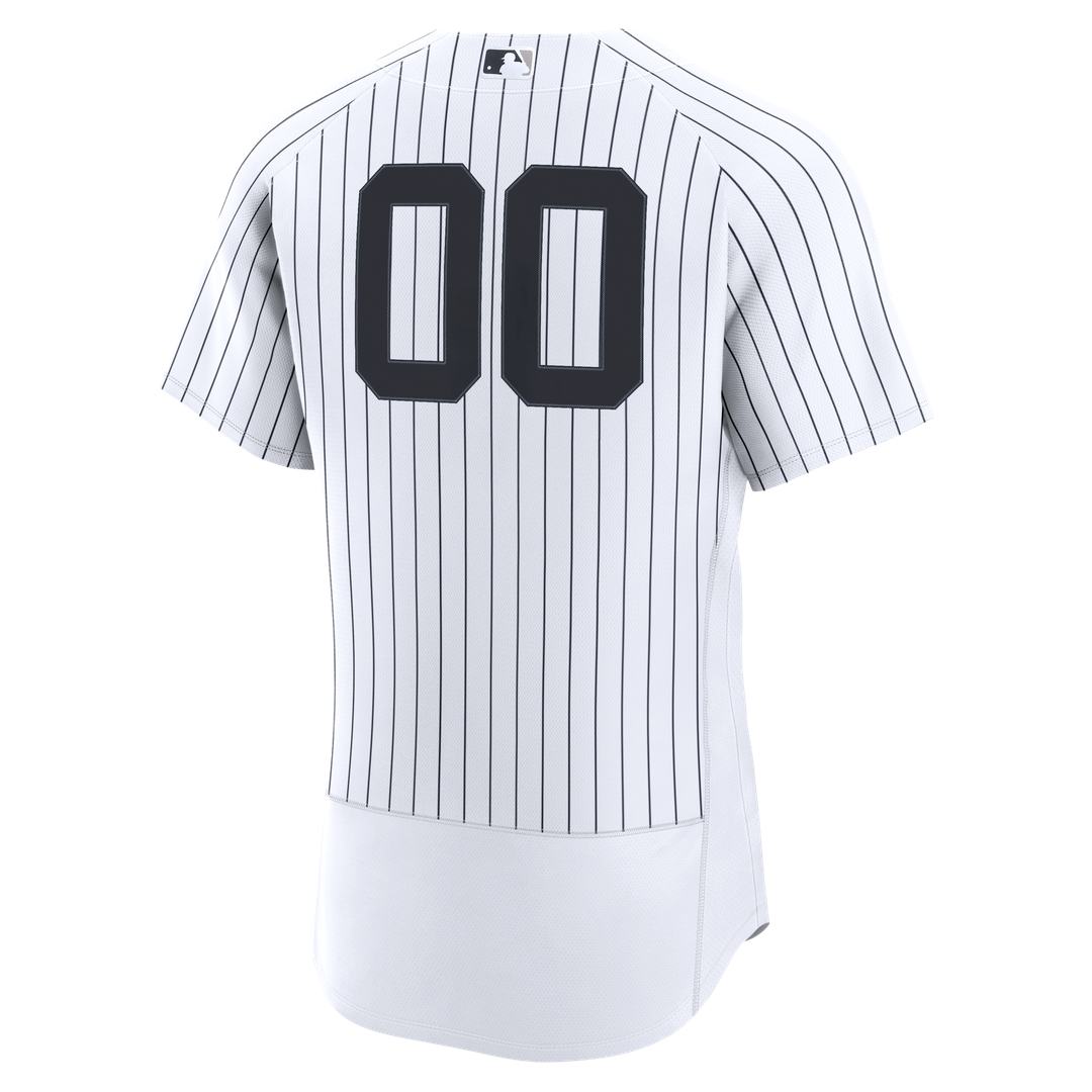 New York Yankees Home Authentic Custom Jersey - White