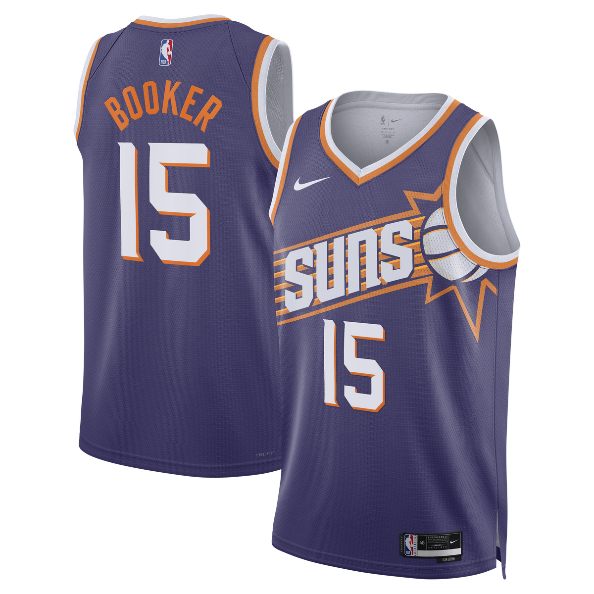 Phoenix Suns Jersey - Purple - Devin Booker - Unisex