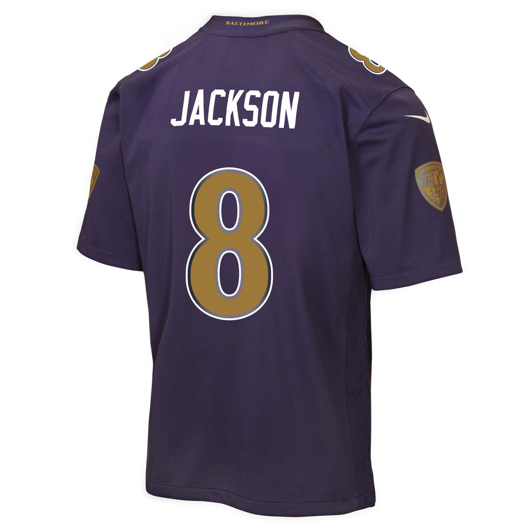 Lamar Jackson Baltimore Ravens Youth Alternate 2 Jersey - Purple