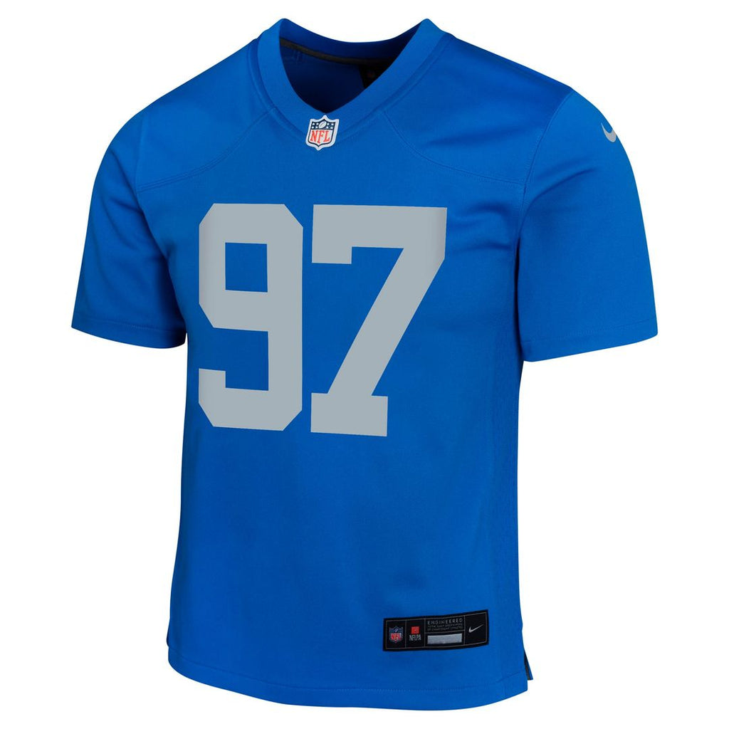 Aidan Hutchinson Detroit Lions Youth Jersey - Blue
