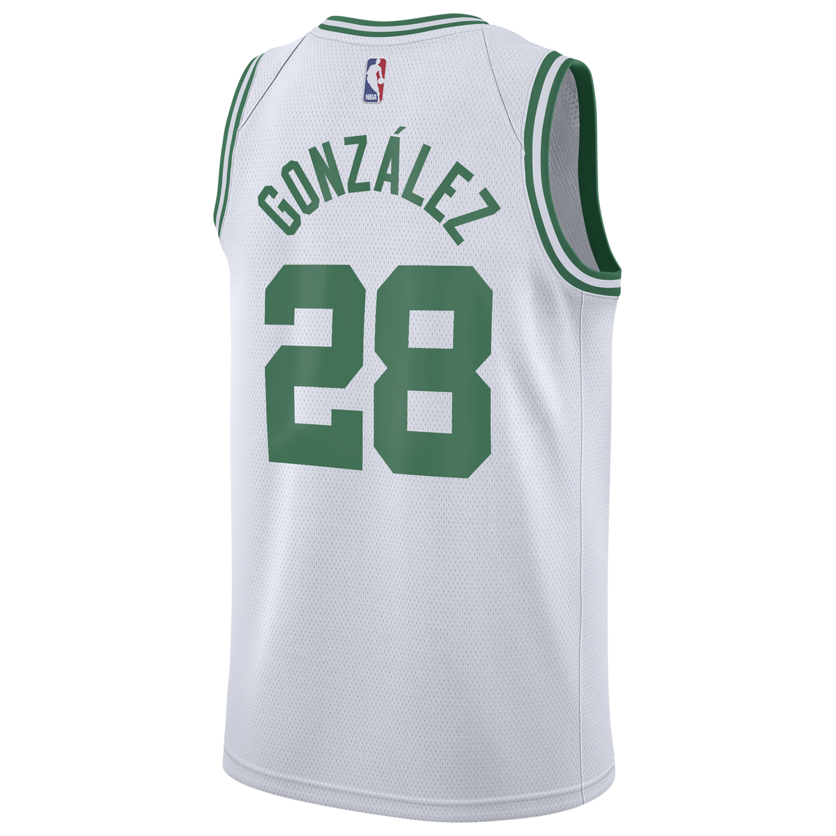 Boston Celtics Jersey - White - Hugo González - Youth