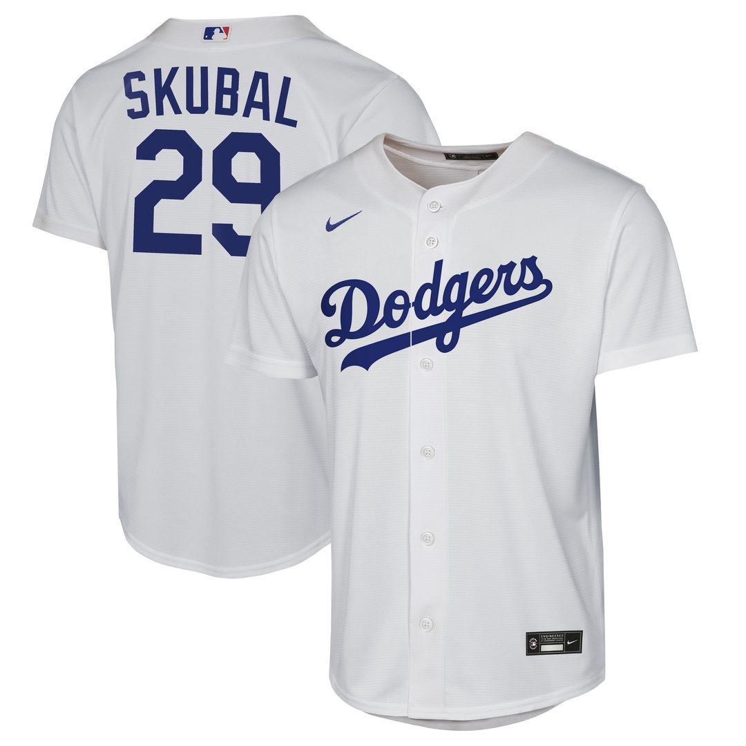 Tarik Skubal Los Angeles Dodgers Youth Home Jersey - White