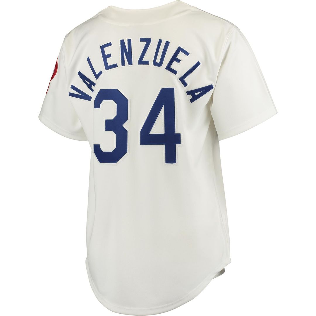 Fernando Valenzuela Los Angeles Dodgers Road 1981 Jersey - Gray