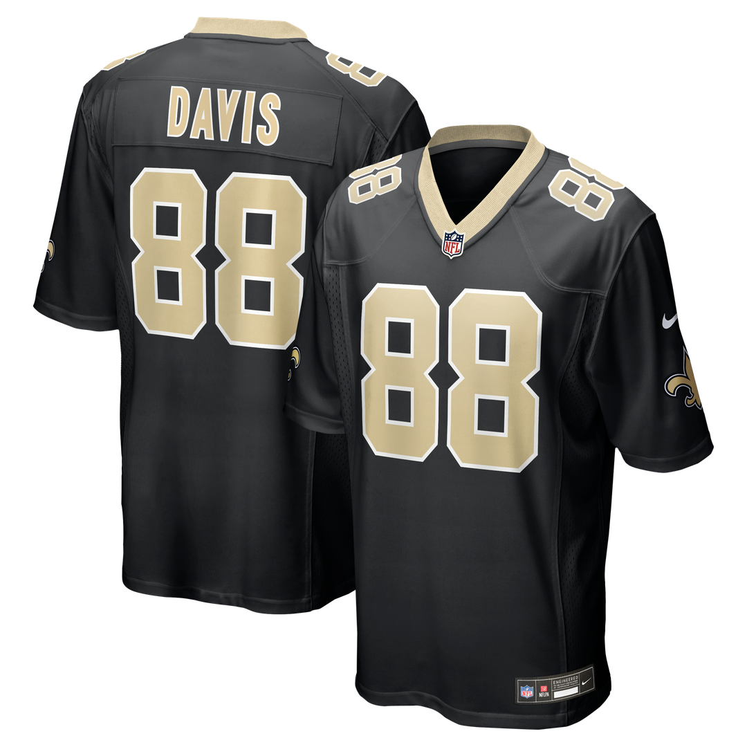 Shaquan Davis New Orleans Saints Jersey - Black