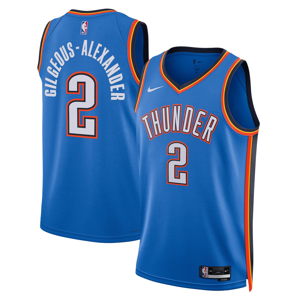 Oklahoma City Thunder Jersey - Blue - Shai Gilgeous-Alexander - Unisex