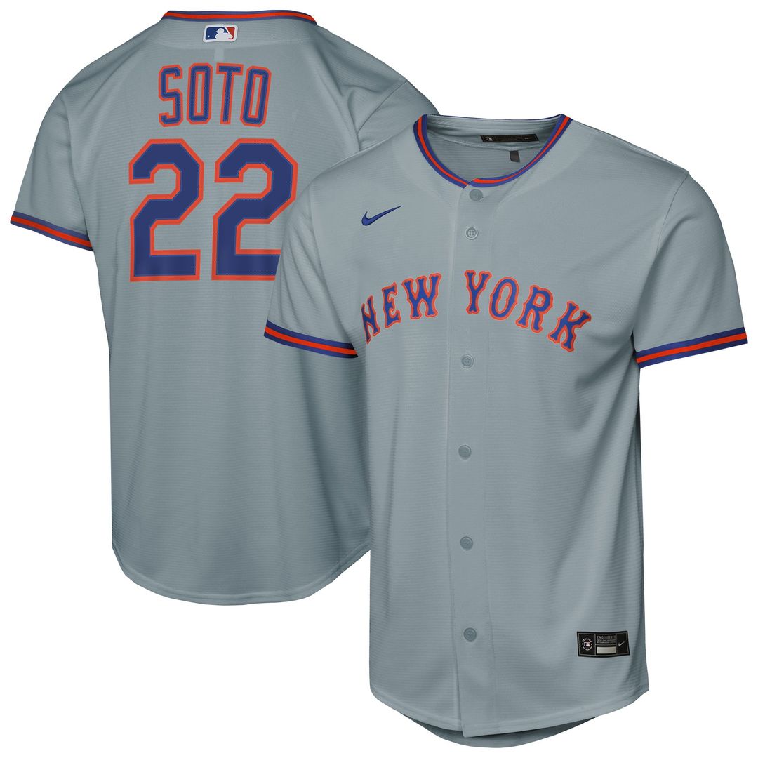 Juan Soto New York Mets Youth Alternate Jersey - Black