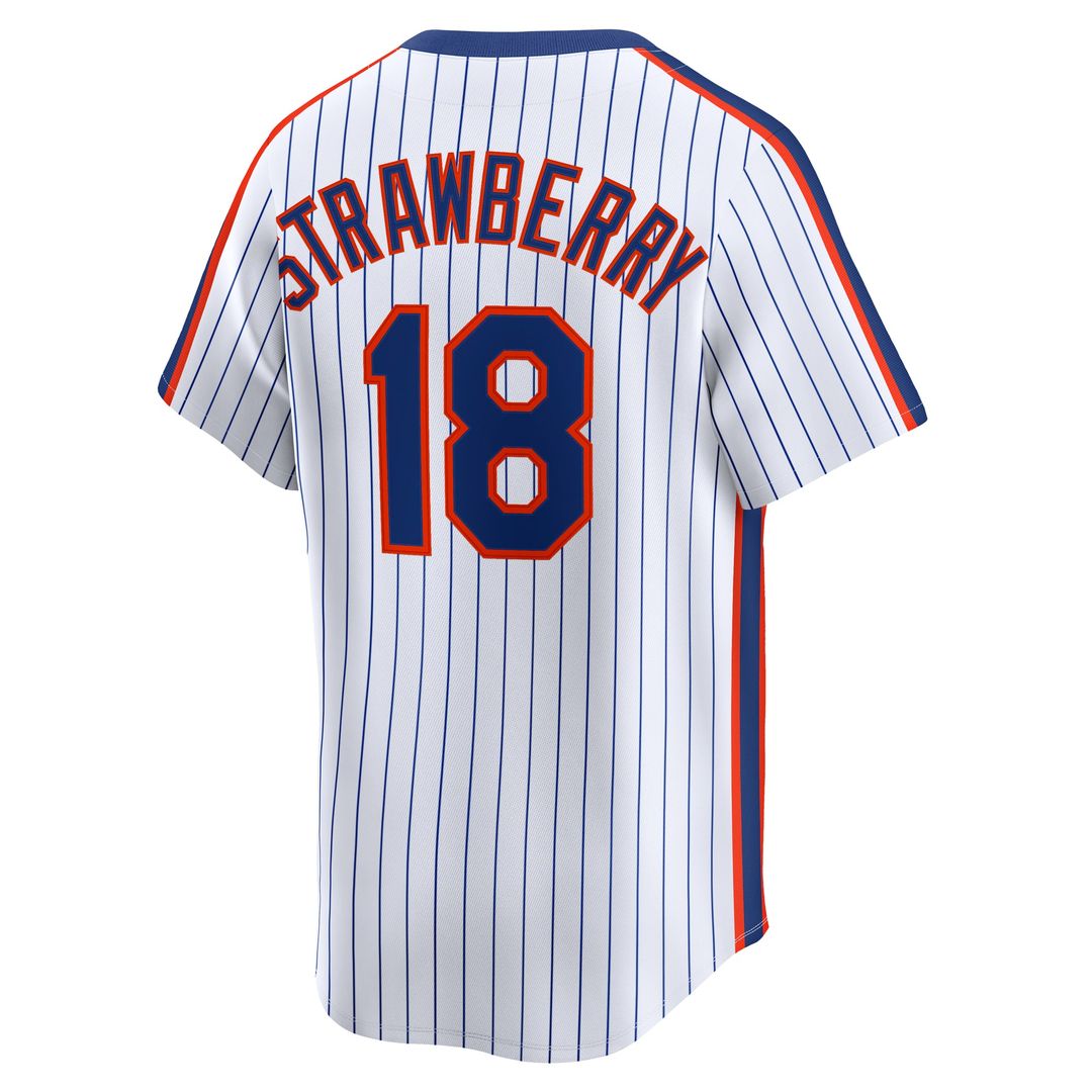 Darryl Strawberry New York Mets Throwback Jersey - White