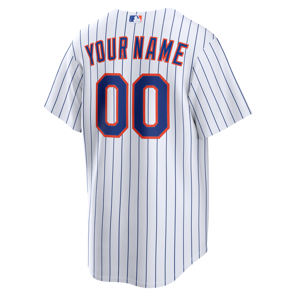 New York Mets Home Replica Custom Jersey - White