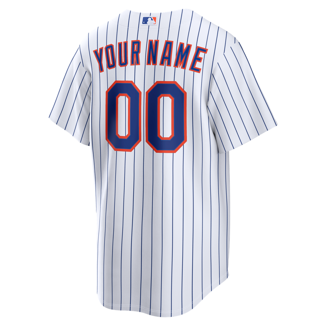 New York Mets Home Replica Custom Jersey - White