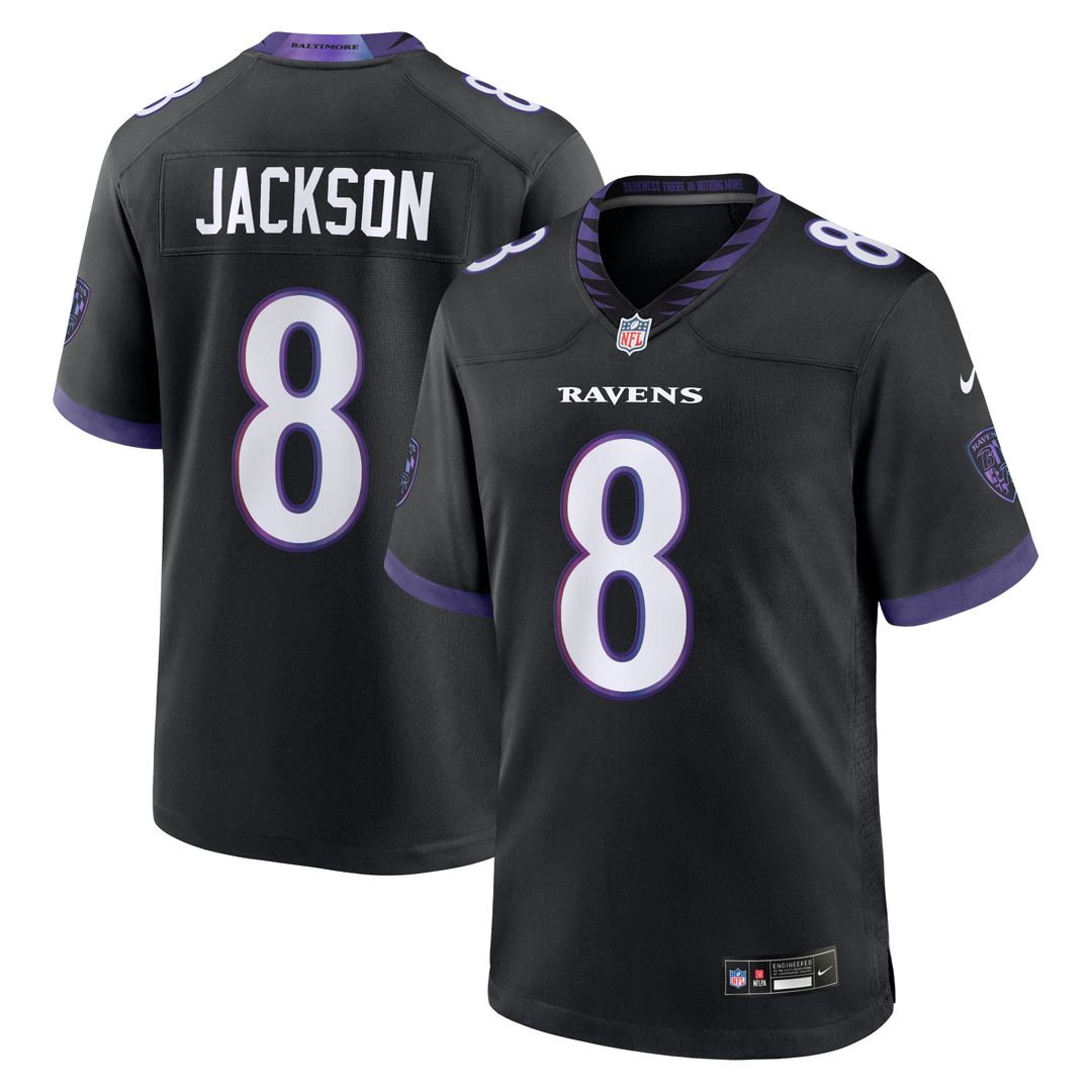 Lamar Jackson Baltimore Ravens Jersey - White