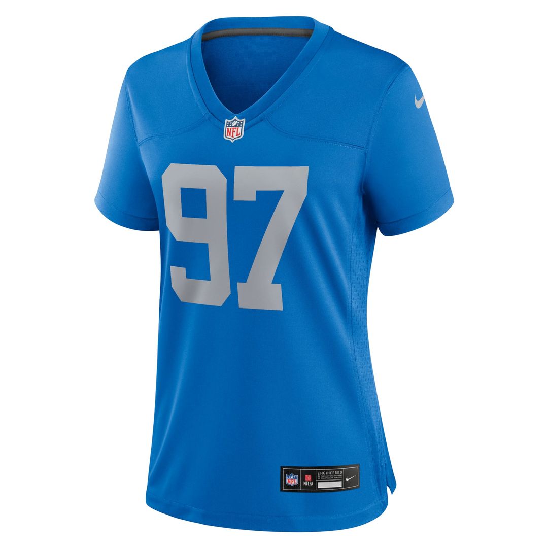 Aidan Hutchinson Detroit Lions Women's Alternate Jersey - Blue