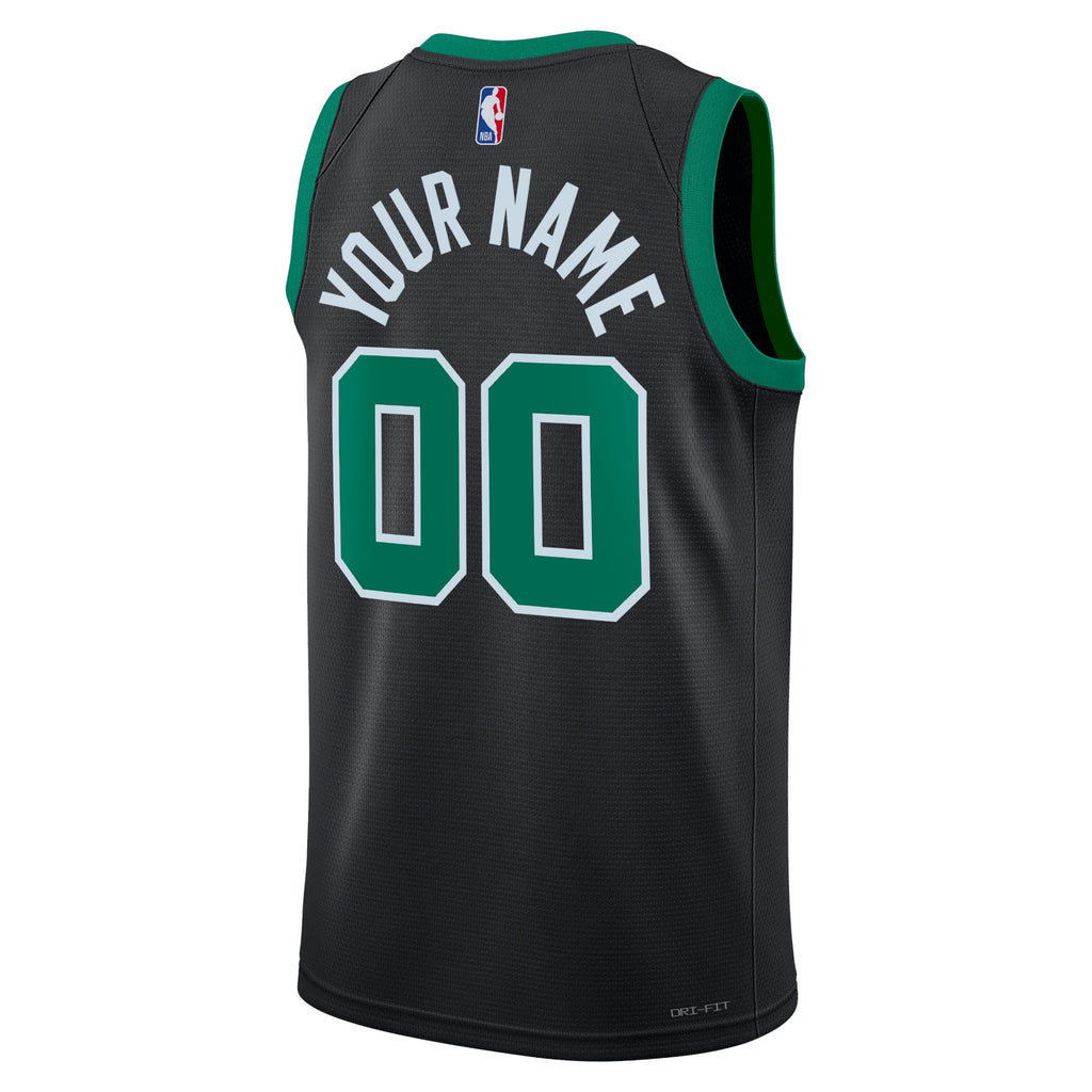 Boston Celtics Jersey - Black - Custom - Unisex