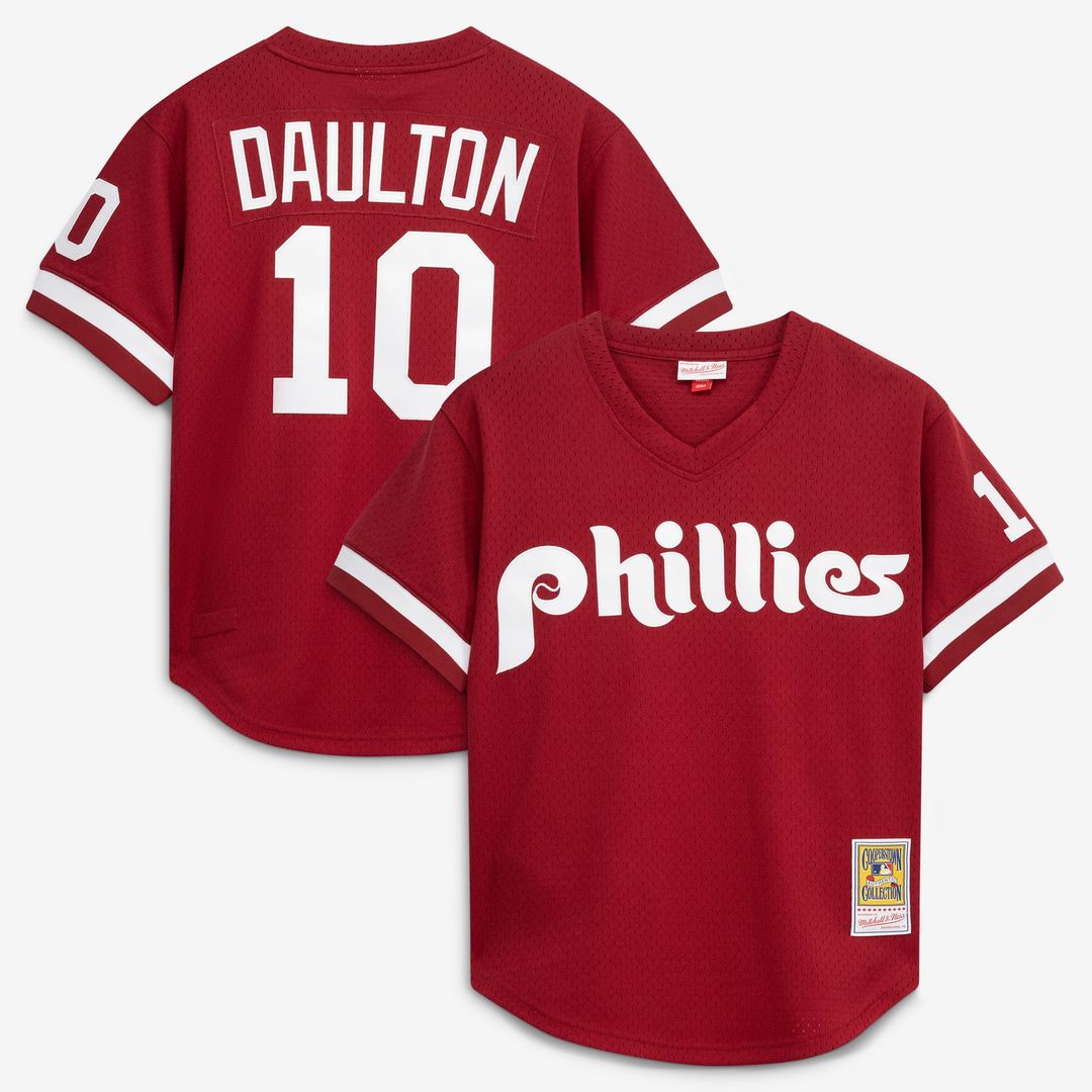 Darren Daulton Philadelphia Phillies Authentic Jersey - Scarlet