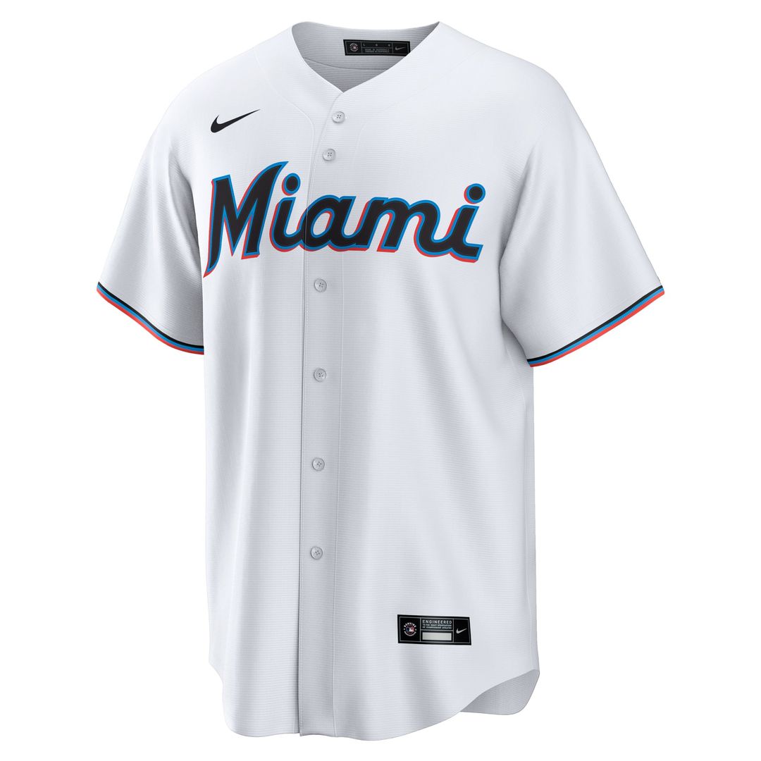 Xavier Edwards Miami Marlins Home Jersey - White
