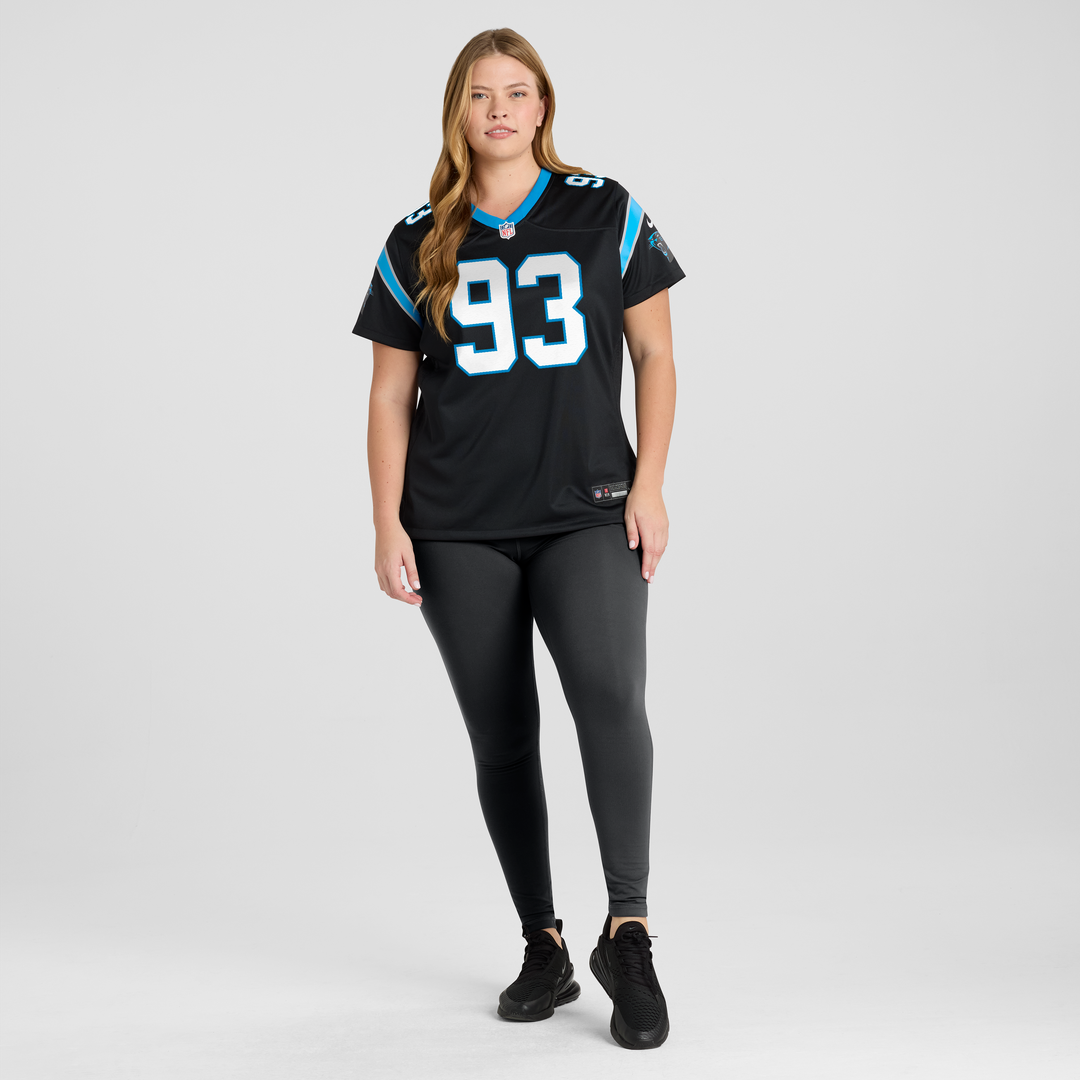 TeRah Edwards Carolina Panthers Women's Team Jersey - Black