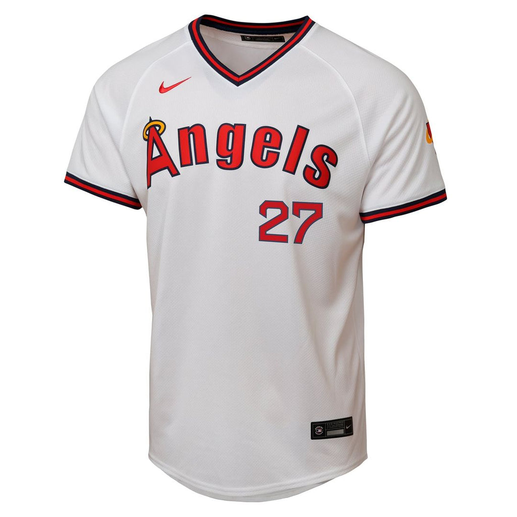 Mike Trout Los Angeles Angels Youth Alternate 2 Jersey - White