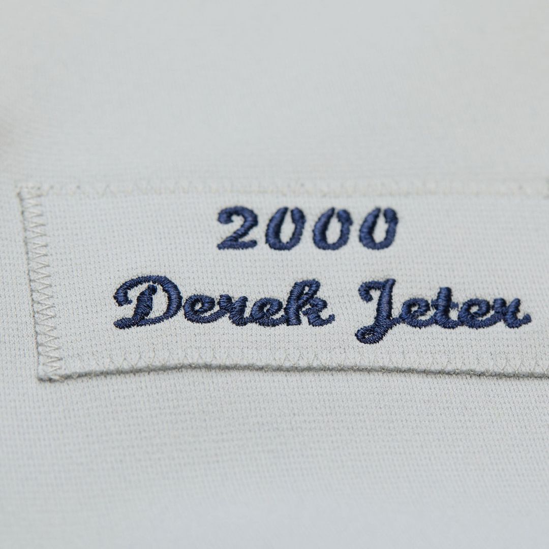 Derek Jeter New York Yankees 2000 Championship Jersey - Gray