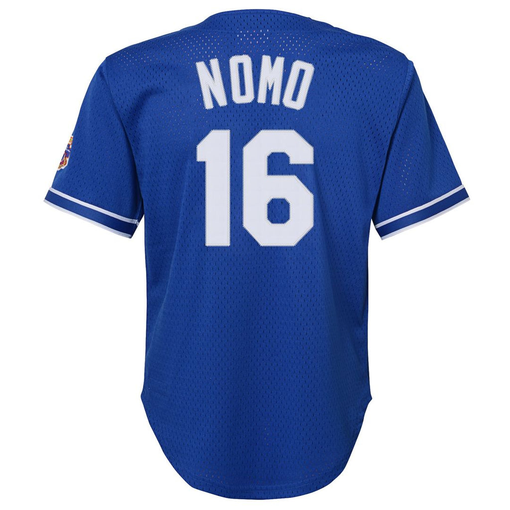 Hideo Nomo Los Angeles Dodgers Youth Mesh Jersey - Royal