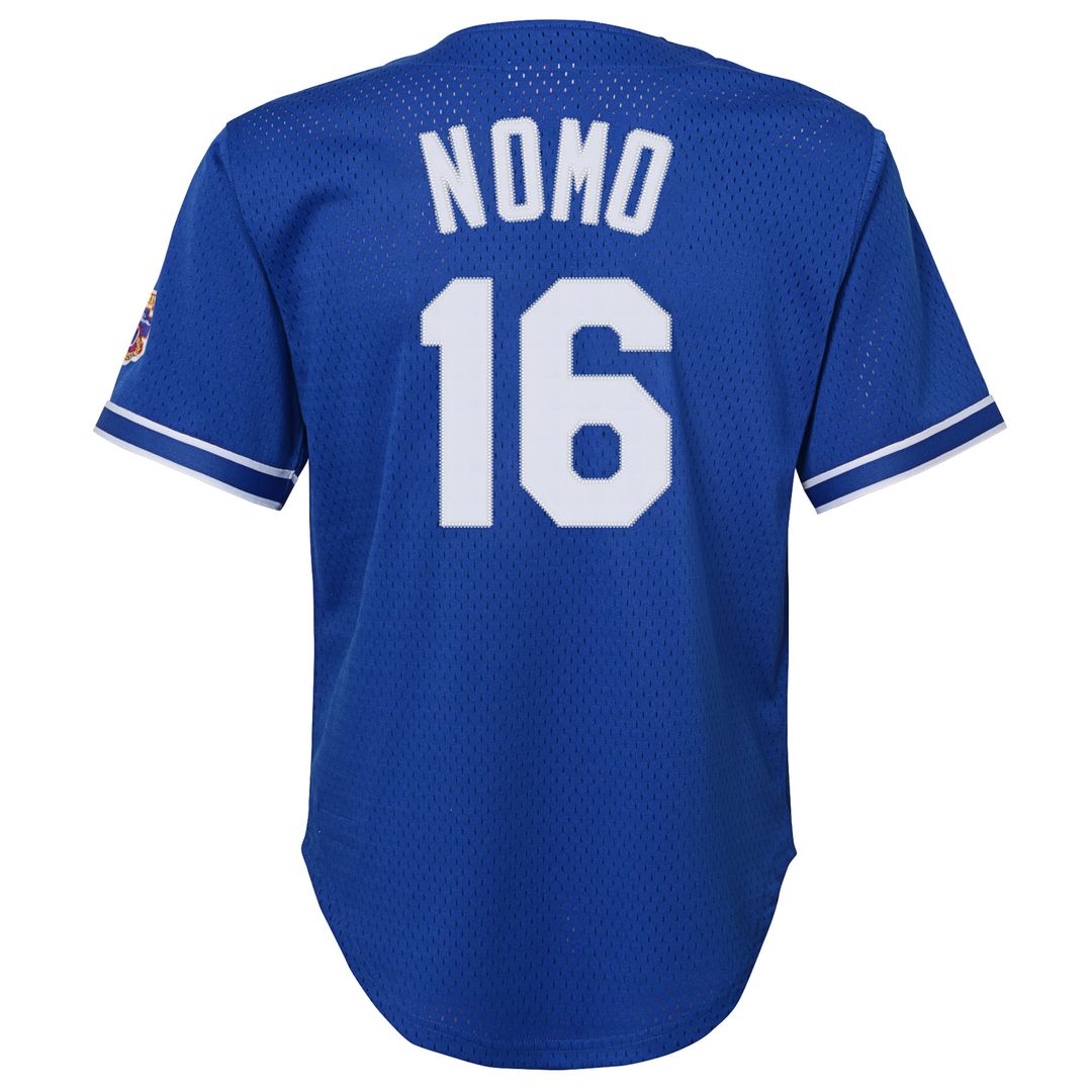 Hideo Nomo Los Angeles Dodgers Youth Mesh Jersey - Royal