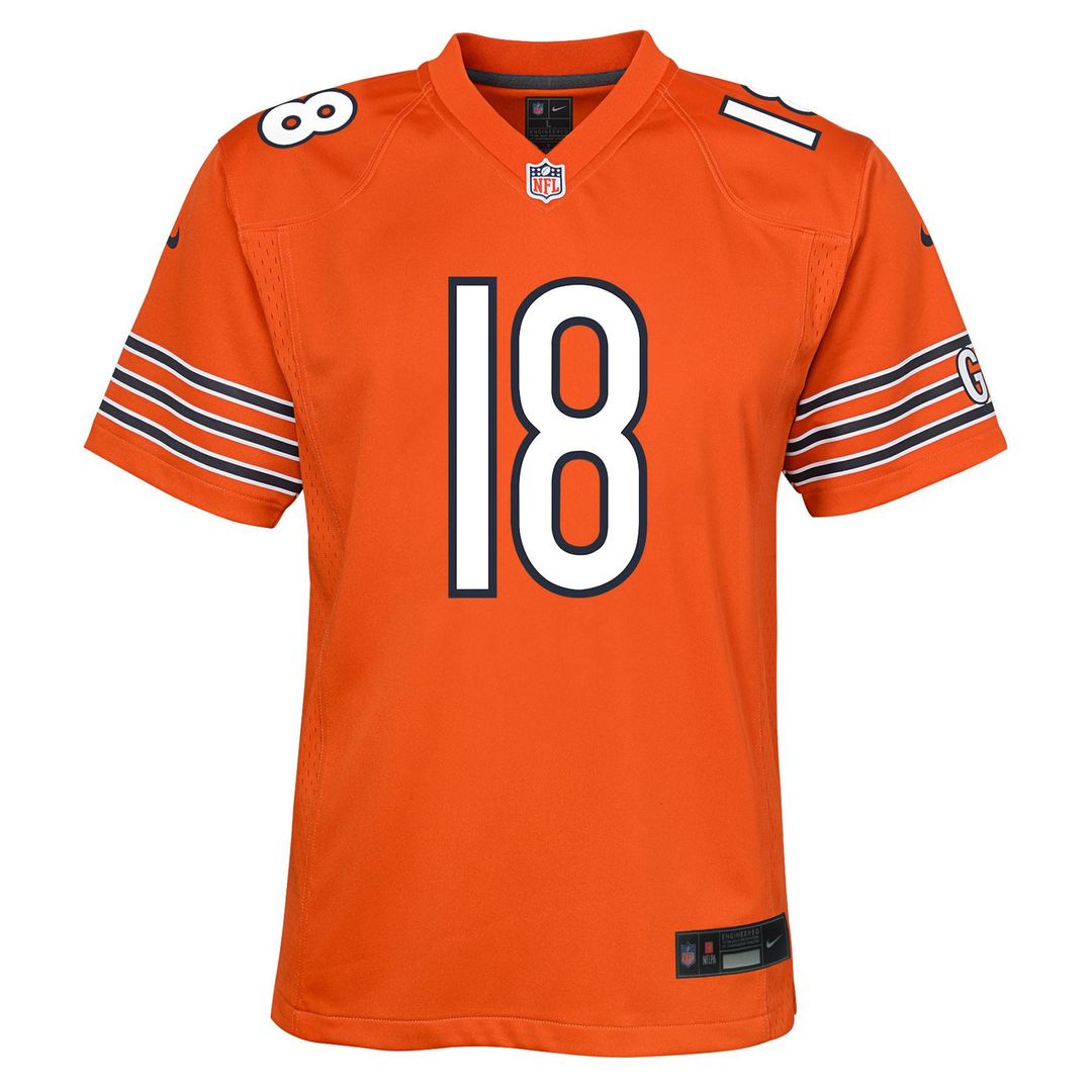 Caleb Williams Chicago Bears Youth Jersey - Orange