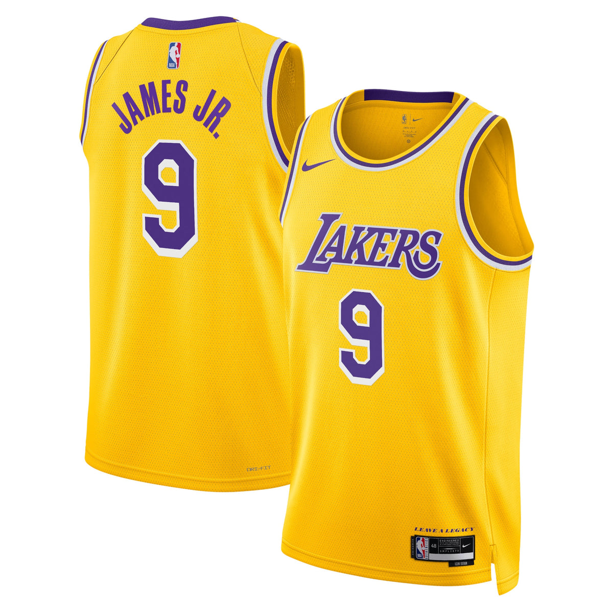 Los Angeles Lakers Jersey - Gold - Bronny James - Unisex