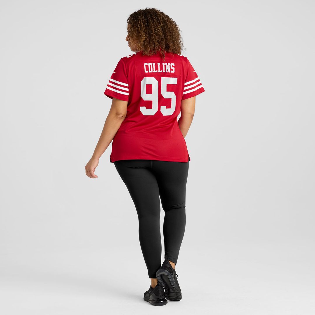 Alfred Collins San Francisco 49ers Women's Team Jersey - Scarlet