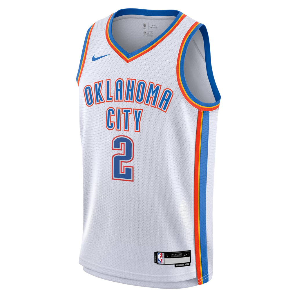 Oklahoma City Thunder Jersey - White - Shai Gilgeous-Alexander - Youth