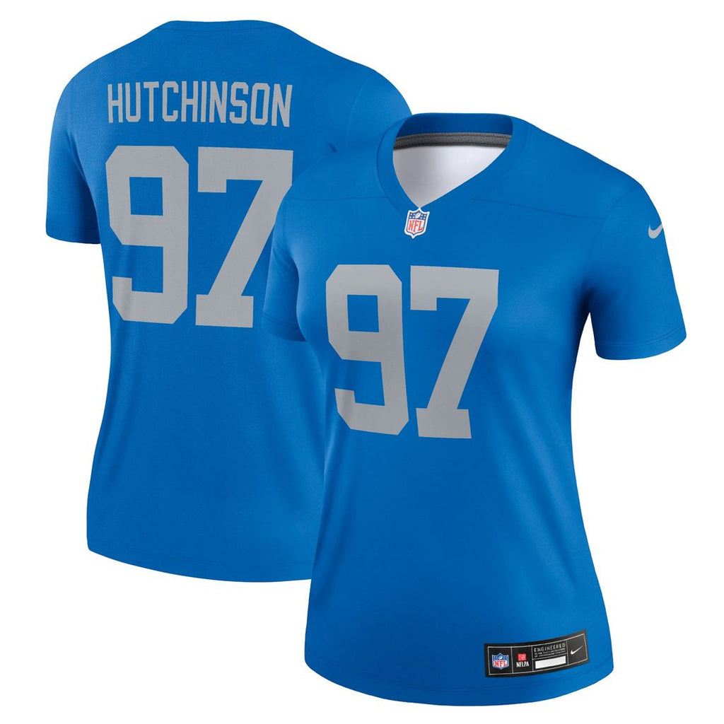 Aidan Hutchinson Detroit Lions Women's Alternate Legend Player Performance Top - Blue